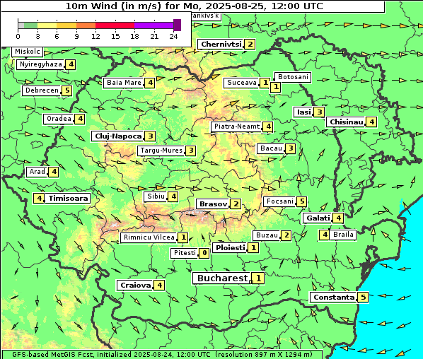 Wind, 25. 8. 2025