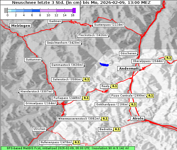 Neuschnee, 9. 2. 2026