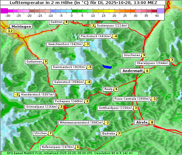 Temperatur, 28. 10. 2025
