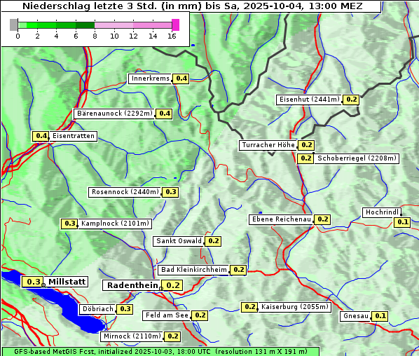 Niederschlag, 4. 10. 2025