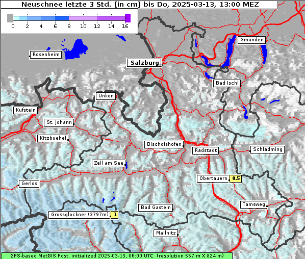 Neuschnee, 13. 3. 2025