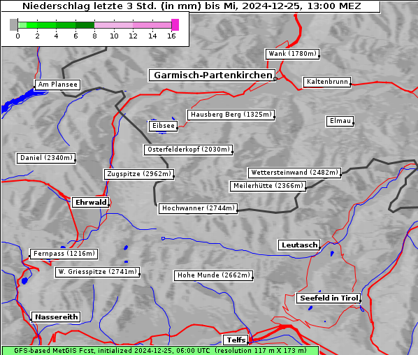 Niederschlag, 25. 12. 2024