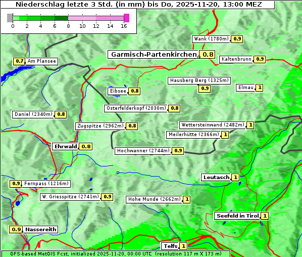 Niederschlag, 20. 11. 2025