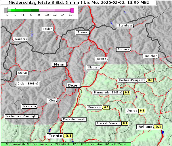 Niederschlag, 2. 2. 2026
