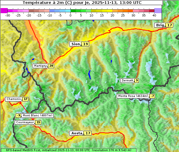 Temperatur, 13. 11. 2025