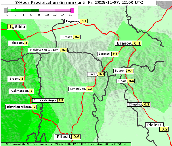 Niederschlag, 7. 11. 2025