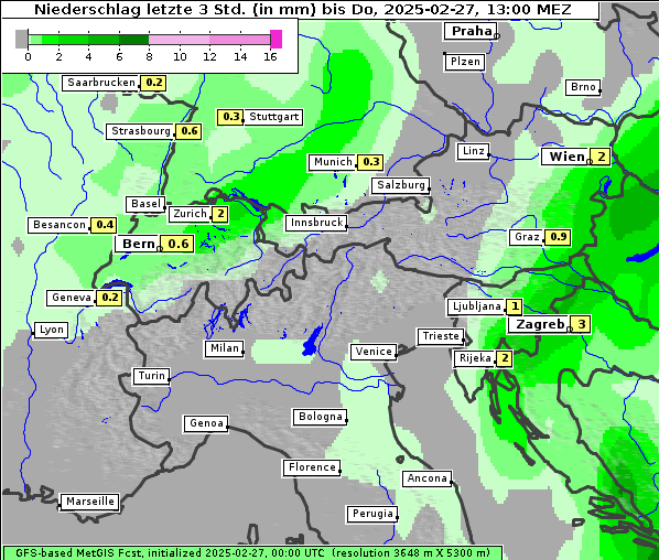 Niederschlag, 27. 2. 2025