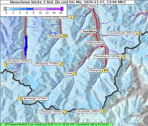 Neuschnee, 17. 11. 2025