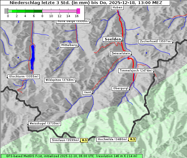 Niederschlag, 18. 12. 2025