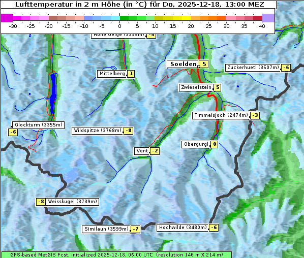 Temperatur, 18. 12. 2025