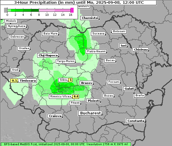 Niederschlag, 8. 9. 2025