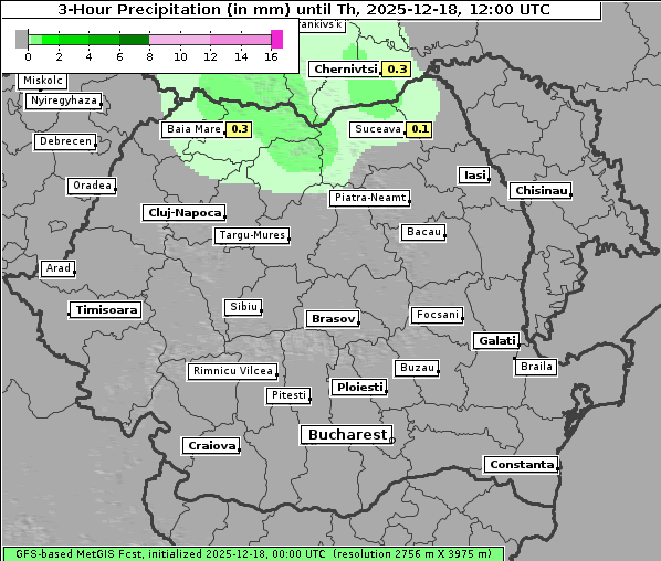 Niederschlag, 18. 12. 2025