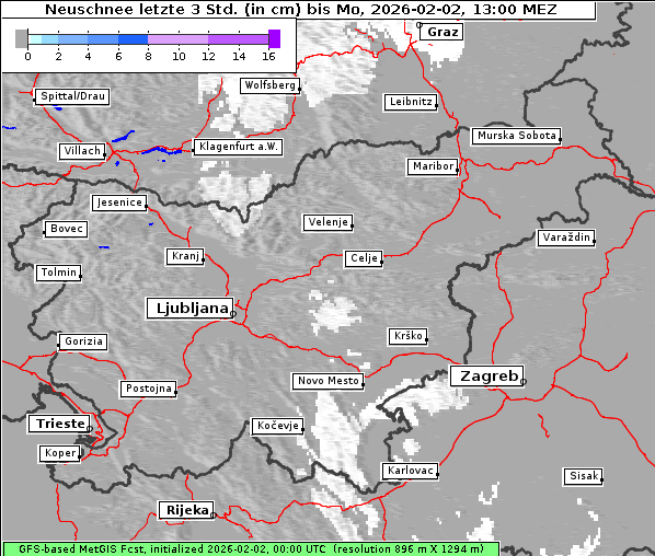 Neuschnee, 2. 2. 2026