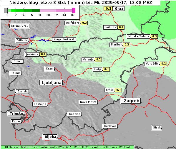 Niederschlag, 17. 9. 2025