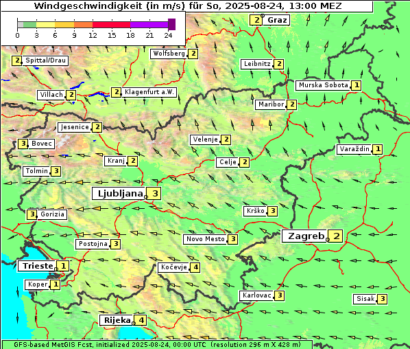Wind, 24. 8. 2025
