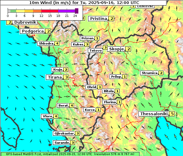 Wind, 16. 9. 2025