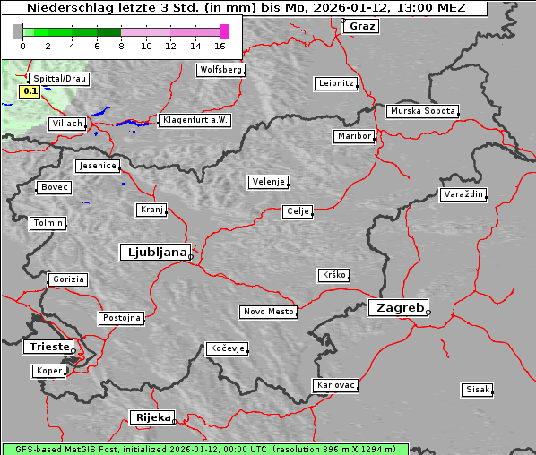 Niederschlag, 12. 1. 2026