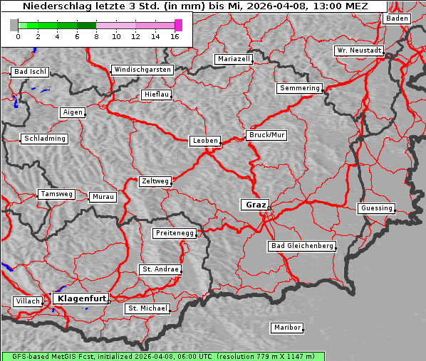 Niederschlag, 8. 4. 2026