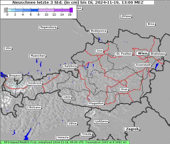 Neuschnee, 19. 11. 2024