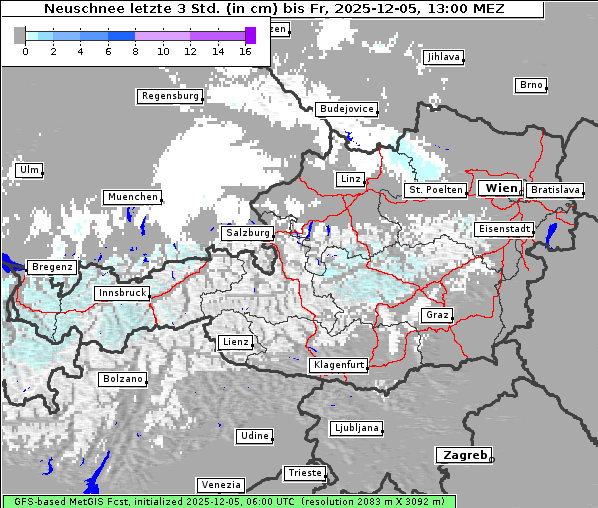 Neuschnee, 5. 12. 2025