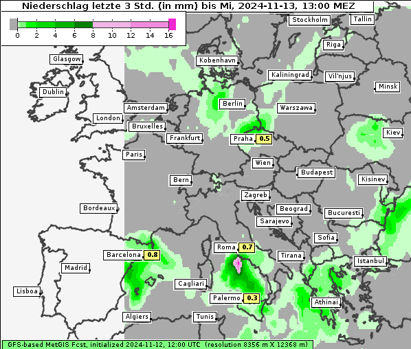 Niederschlag, 13. 11. 2024