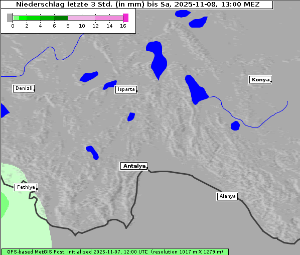 Niederschlag, 8. 11. 2025