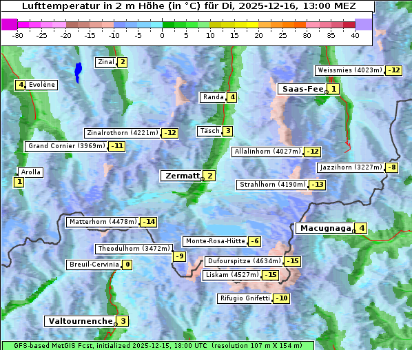 Temperatur, 16. 12. 2025