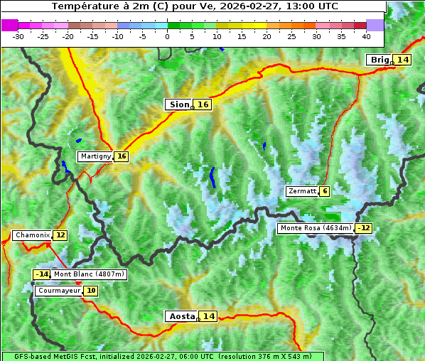 Temperatur, 27. 2. 2026