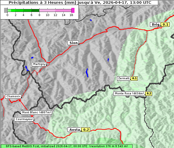 Niederschlag, 17. 4. 2026