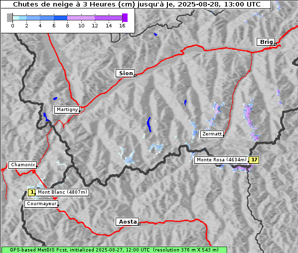 Neuschnee, 28. 8. 2025