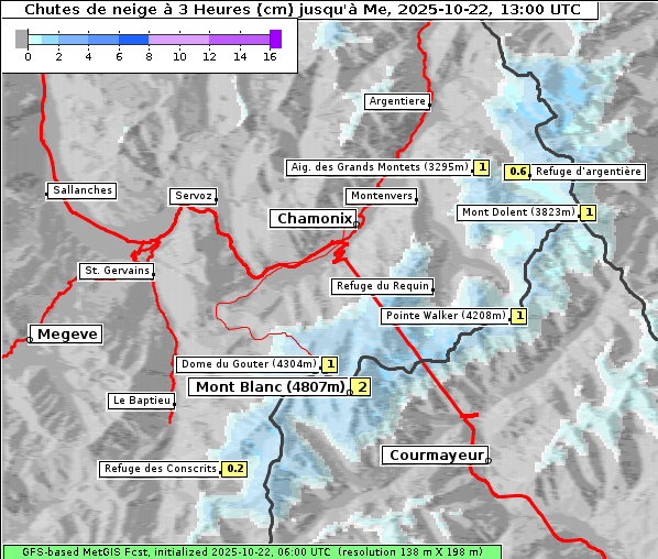 Neuschnee, 22. 10. 2025