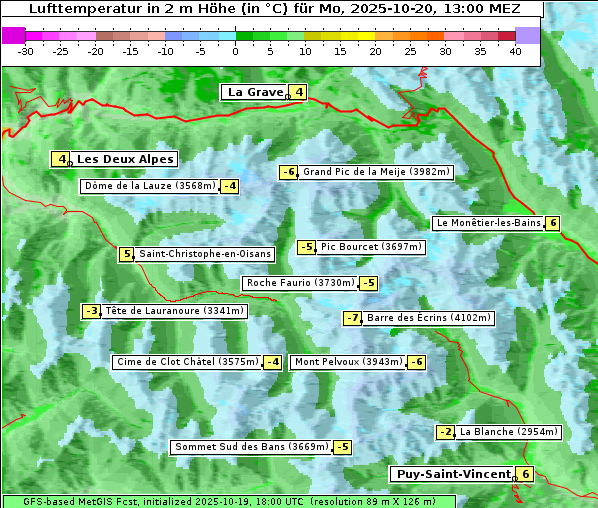 Temperatur, 20. 10. 2025