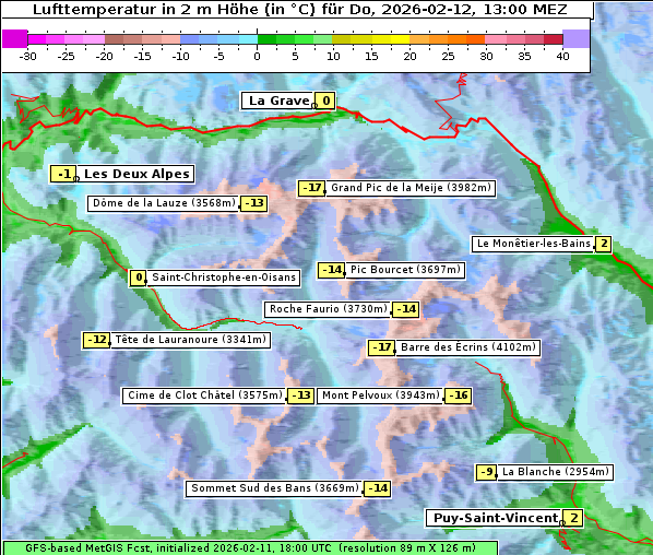 Temperatur, 12. 2. 2026