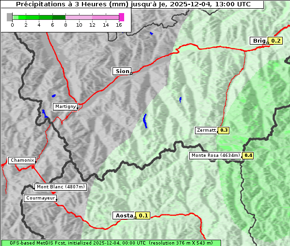 Niederschlag, 4. 12. 2025