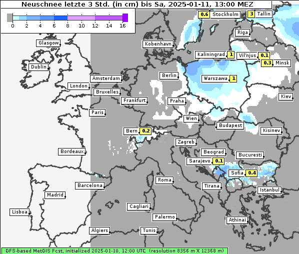 Neuschnee, 11. 1. 2025