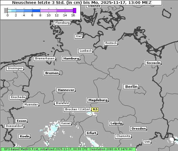 Neuschnee, 17. 11. 2025