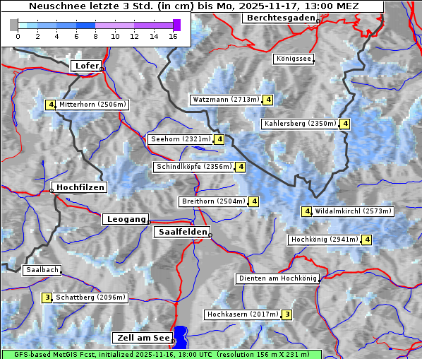 Neuschnee, 17. 11. 2025