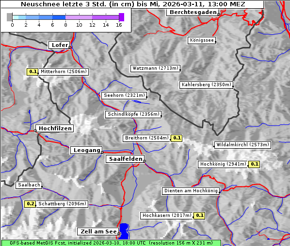 Neuschnee, 11. 3. 2026