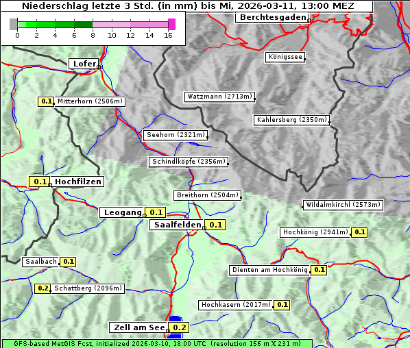 Niederschlag, 11. 3. 2026