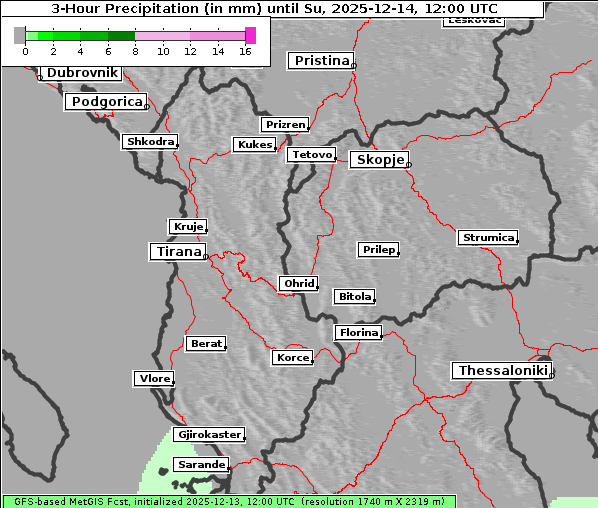 Niederschlag, 14. 12. 2025