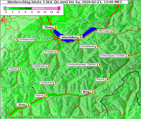 Niederschlag, 21. 2. 2026