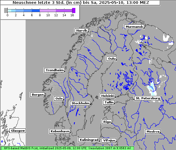 Neuschnee, 10. 5. 2025