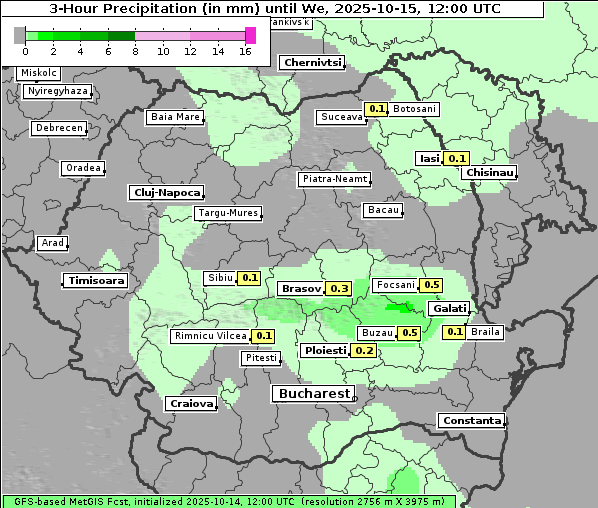 Niederschlag, 15. 10. 2025