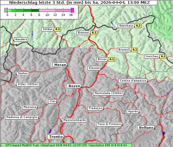 Niederschlag, 4. 4. 2026