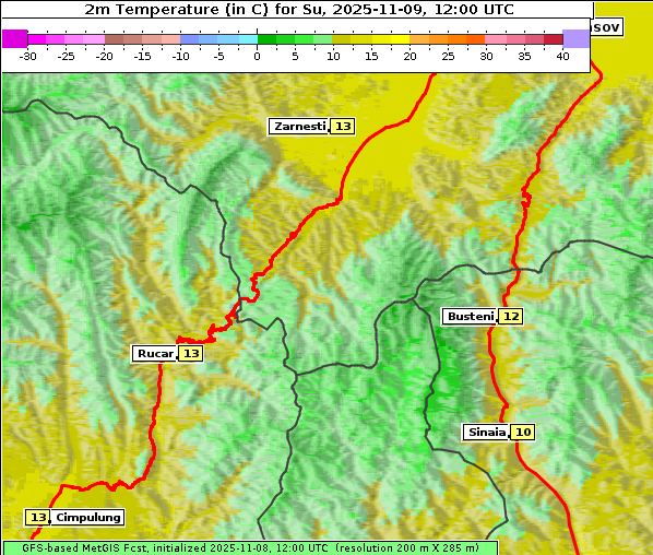 Temperatur, 9. 11. 2025