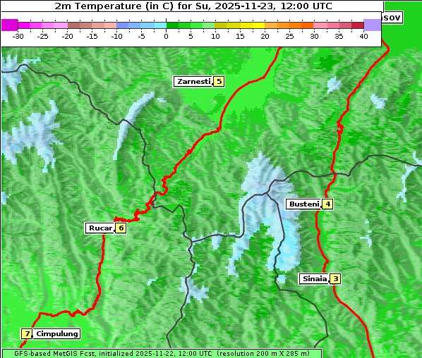 Temperatur, 23. 11. 2025