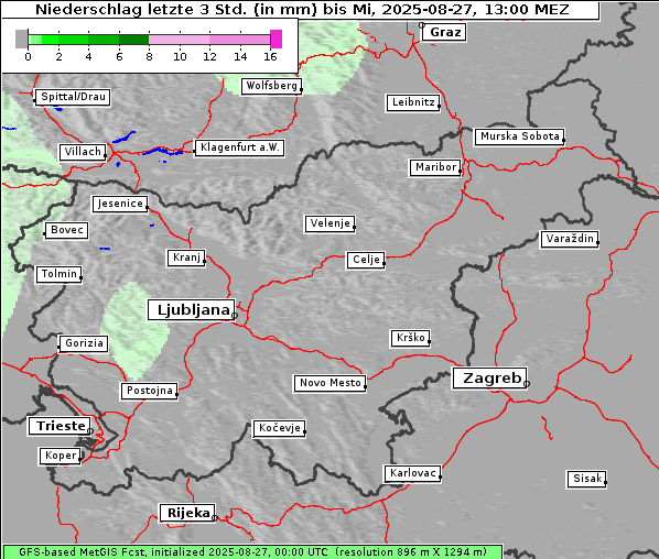 Niederschlag, 27. 8. 2025