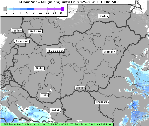 Neuschnee, 3. 1. 2025