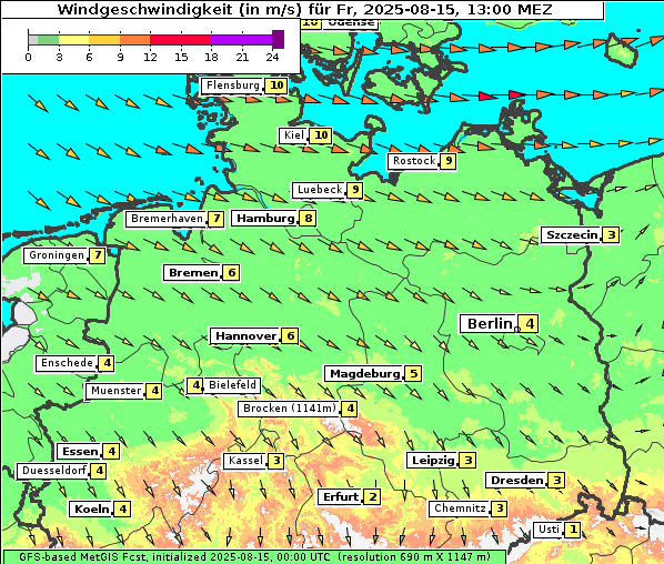 Wind, 15. 8. 2025