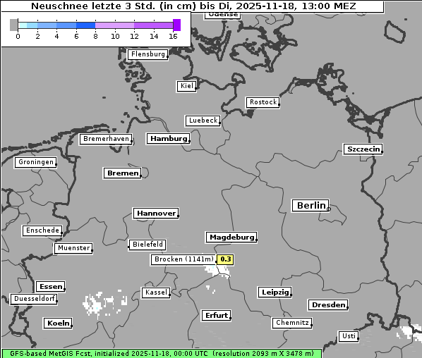 Neuschnee, 18. 11. 2025